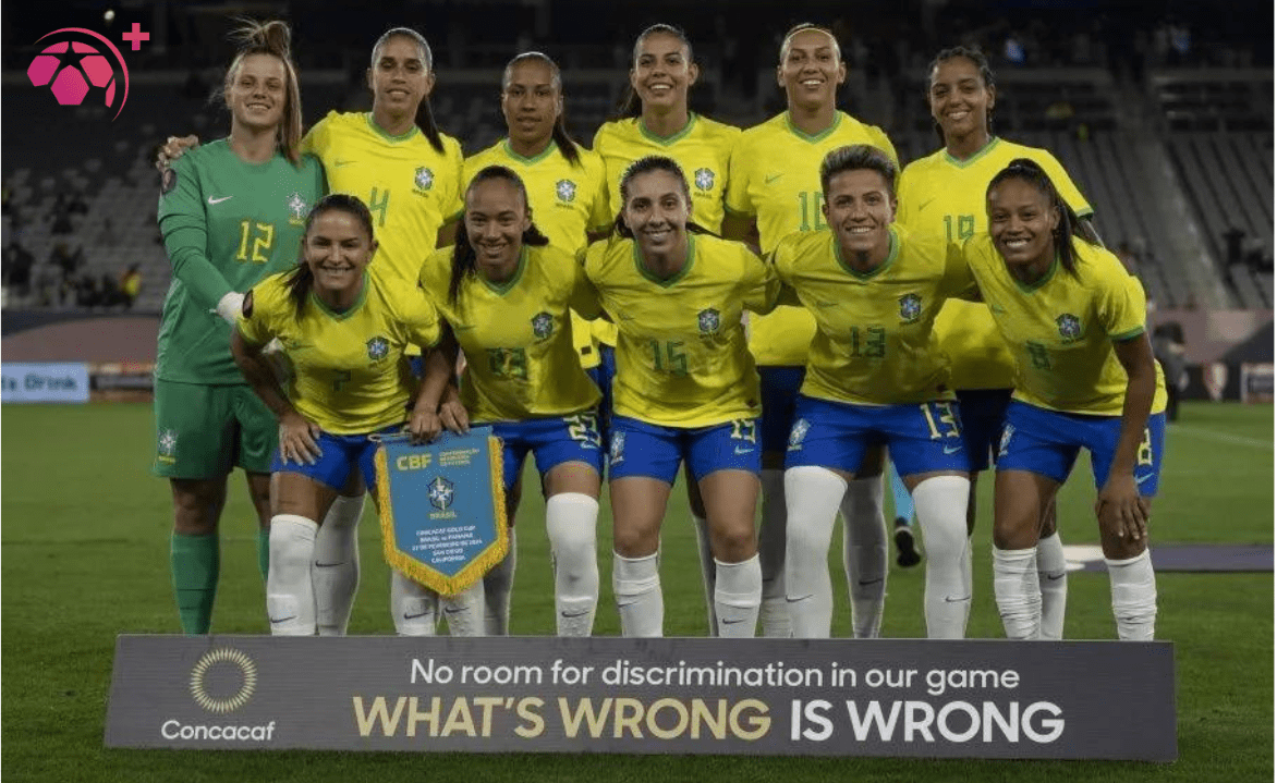 Seleção brasileira feminina goleia e garante 1º lugar em grupo da Copa Ouro