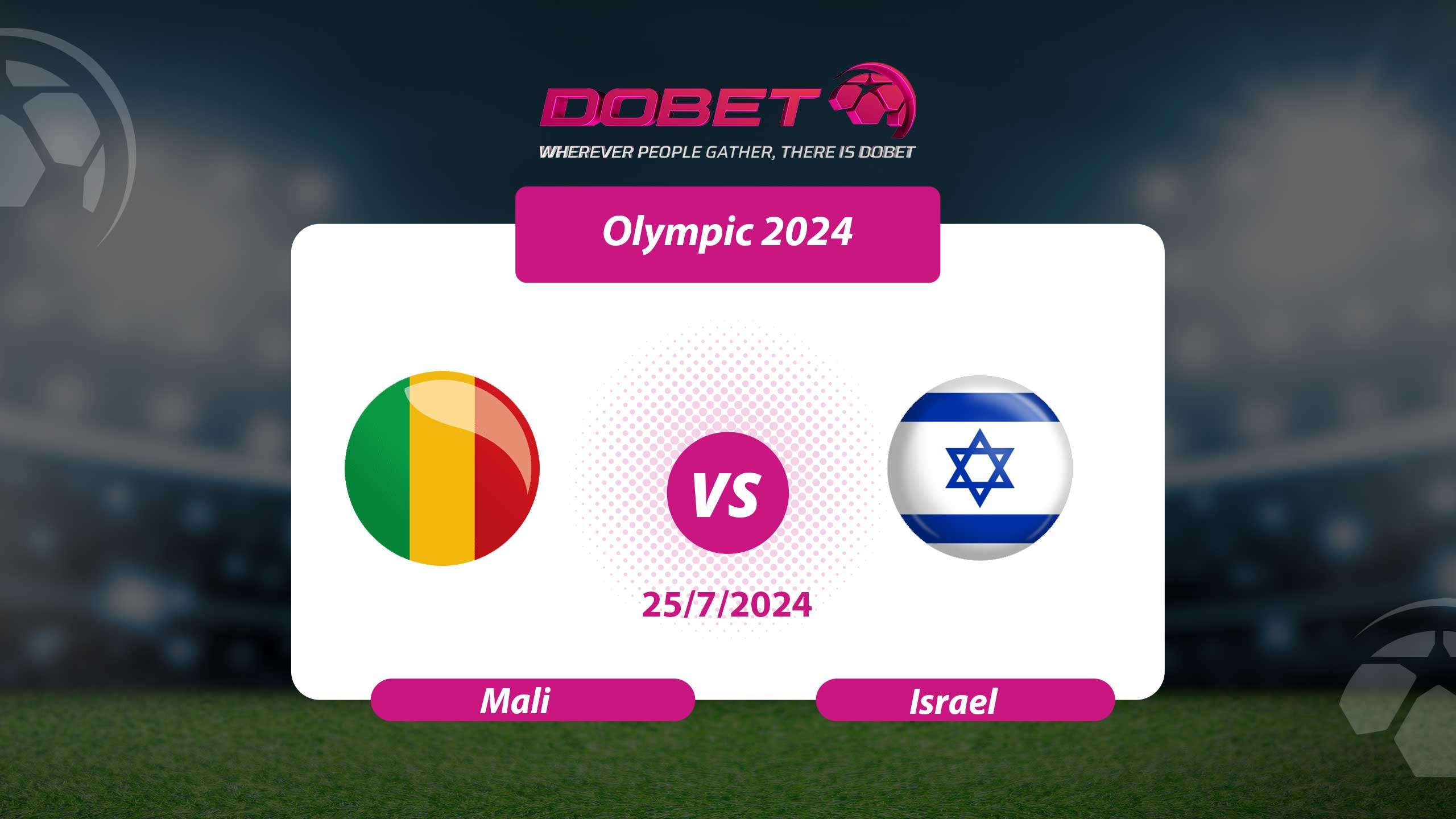 Comentário sobre futebol Mali x Israel